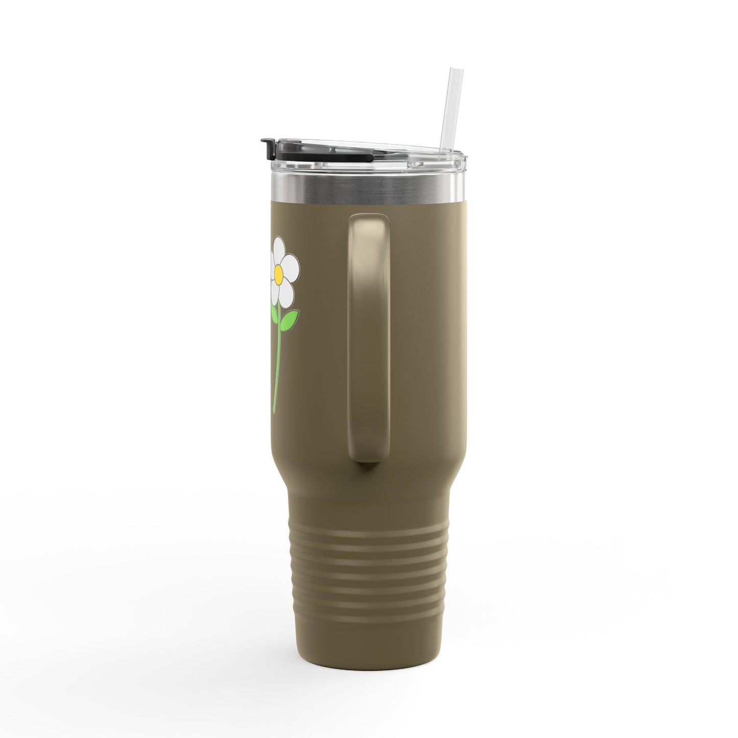 "Sip, Don't Sink" Daisy Tumbler with Straw
