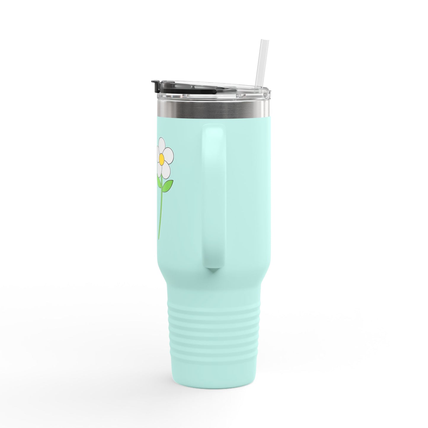 "Sip, Don't Sink" Daisy Tumbler with Straw