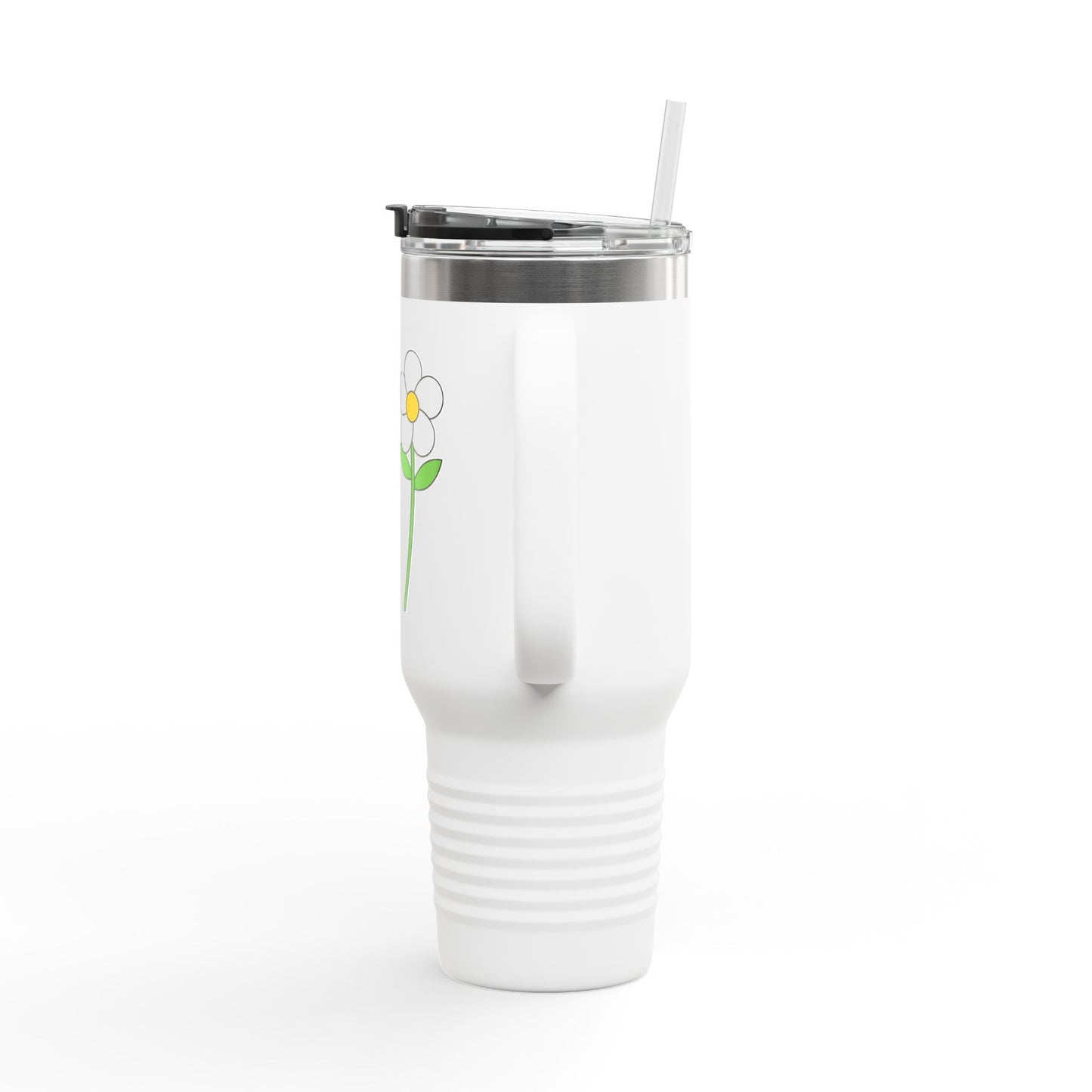 "Sip, Don't Sink" Daisy Tumbler with Straw